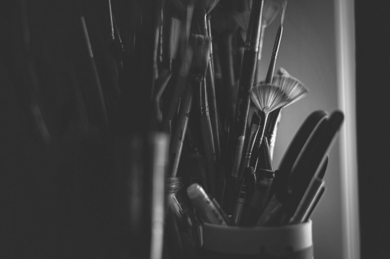 Робочий простір з інструментами скетчингу